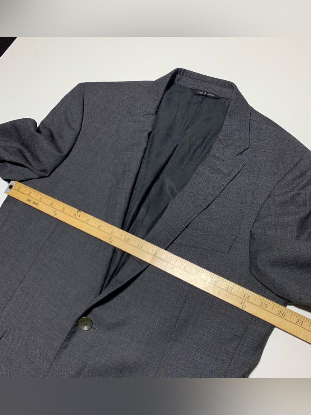Rag & Bone Blazer Suit 100% Wool Gray Mens Size US 40 Pant Size 30x32 - Picture 10 of 14